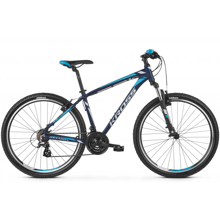 Horský Bicykel 26'' Kross Hexagon 2.0 XS Grafitovo-sivo-modrý matný
